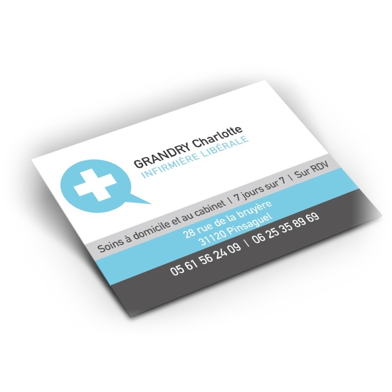 Carte De Correspondance Pour Les Infirmieres Liberales Modele Croix