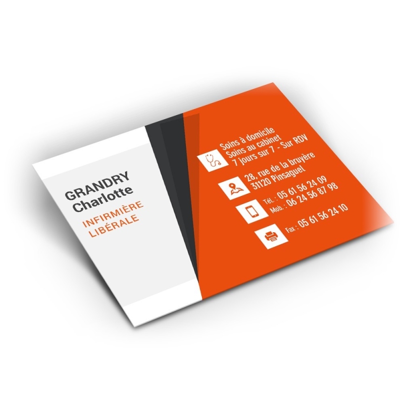 Carte De Visite Infirmiere Liberale Infirmier A Domicile