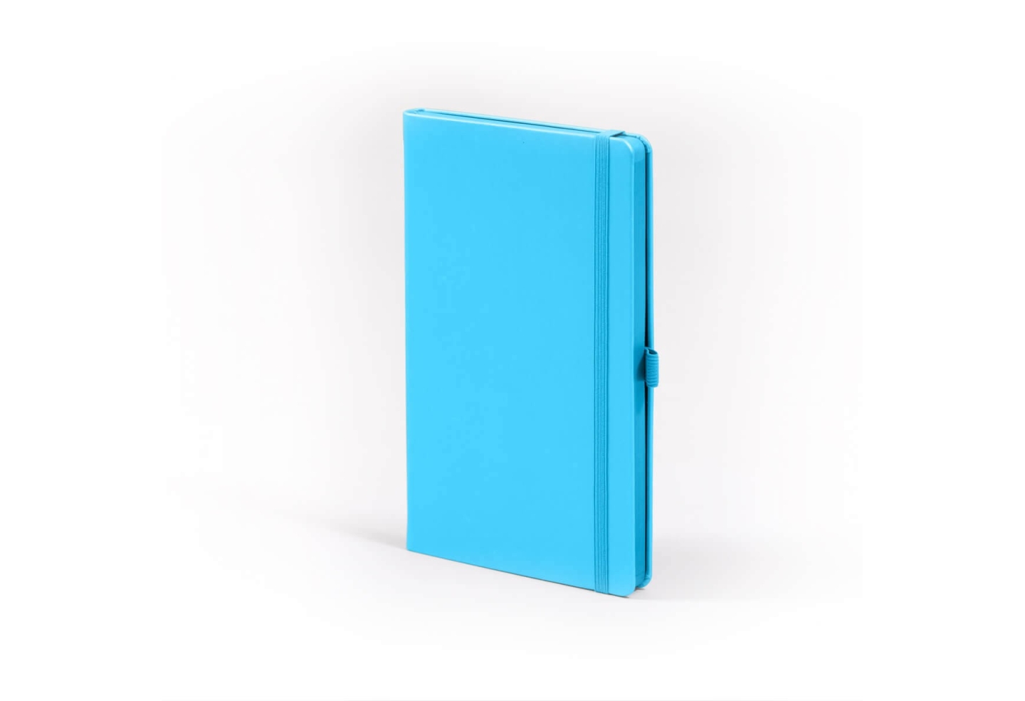 Carnet de note infirmière avec couverture rigide simili cuir, élastique de fermeture et marque-page – coloris  bleu