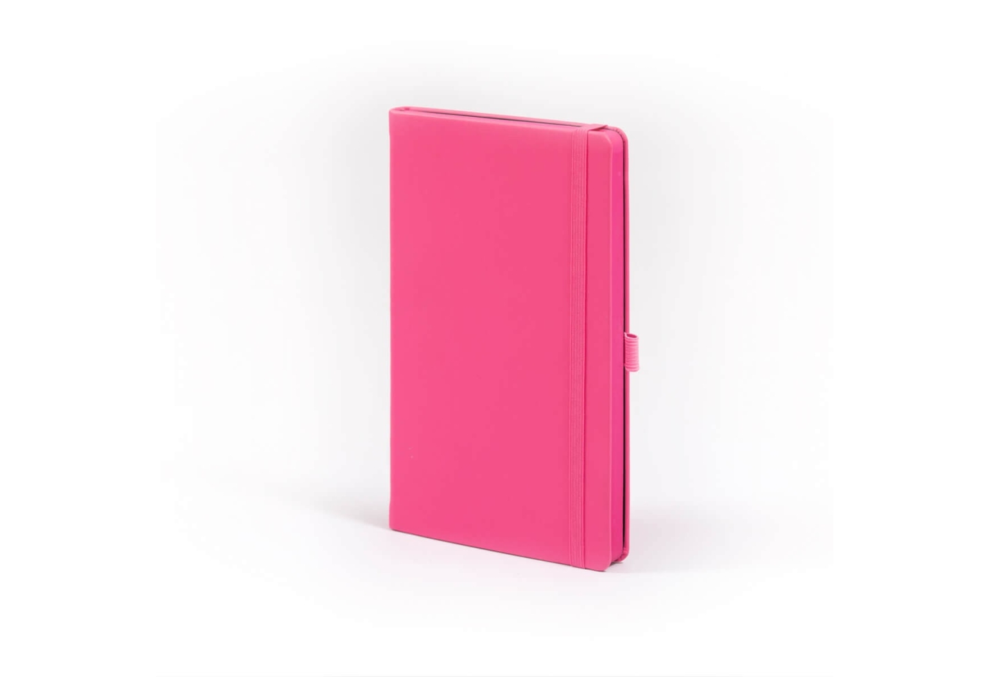 Carnet de note infirmière avec couverture rigide simili cuir, élastique de fermeture et marque-page – coloris  rose