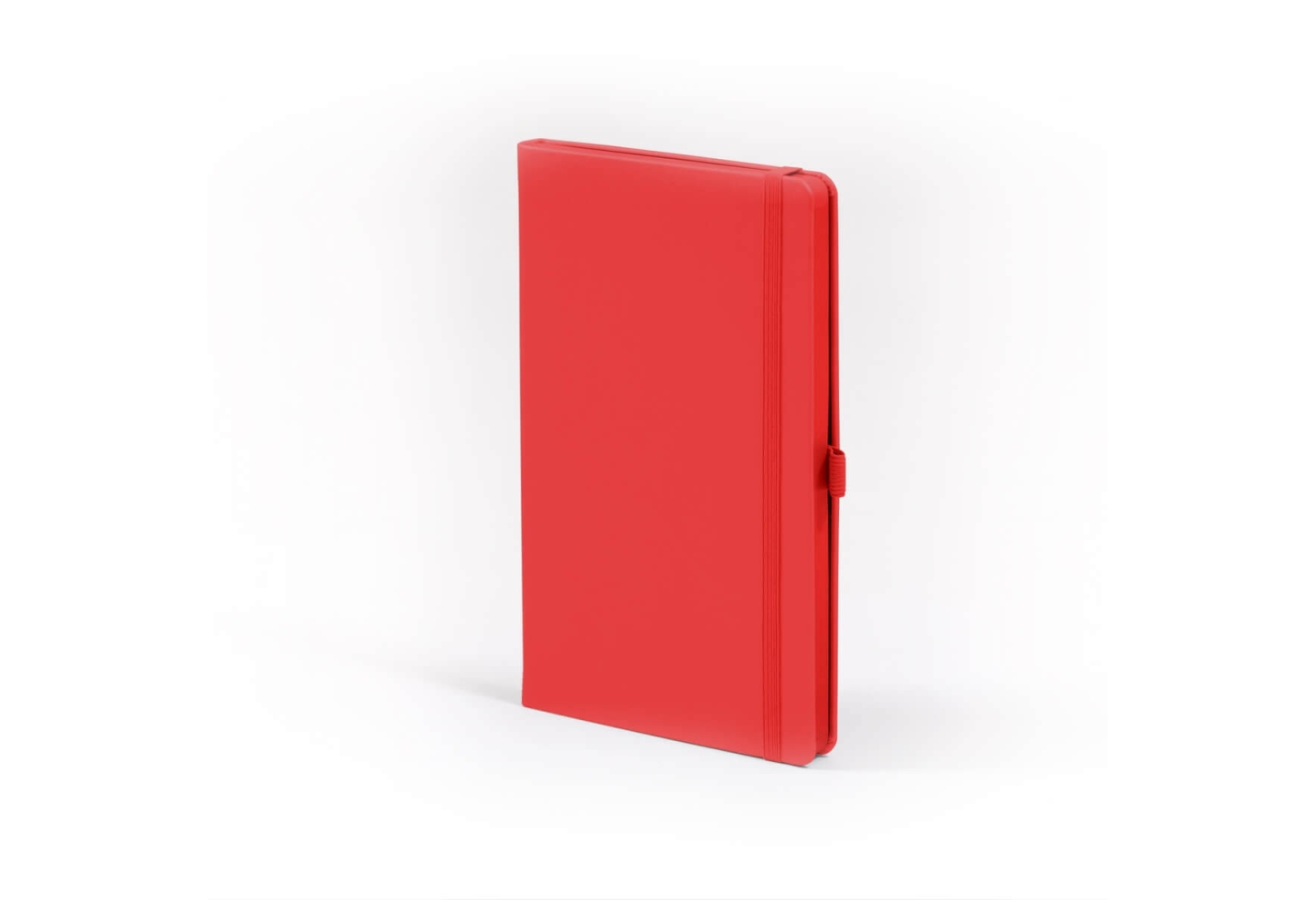 Carnet de note infirmière avec couverture rigide simili cuir, élastique de fermeture et marque-page – coloris  rouge