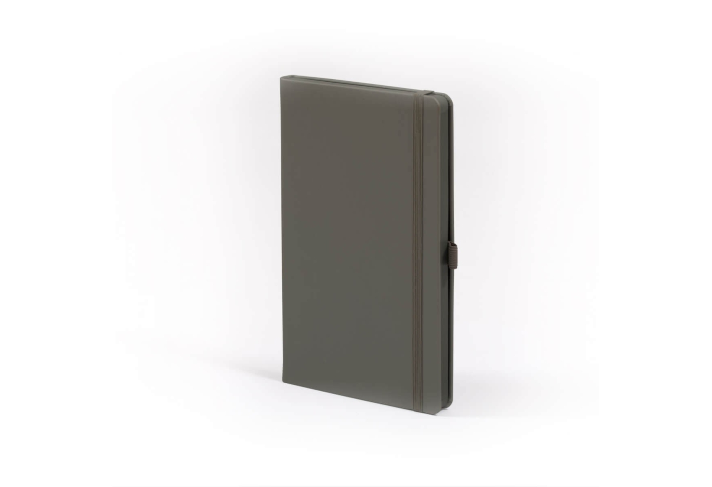 Carnet de note infirmière avec couverture rigide simili cuir, élastique de fermeture et marque-page – coloris  gris