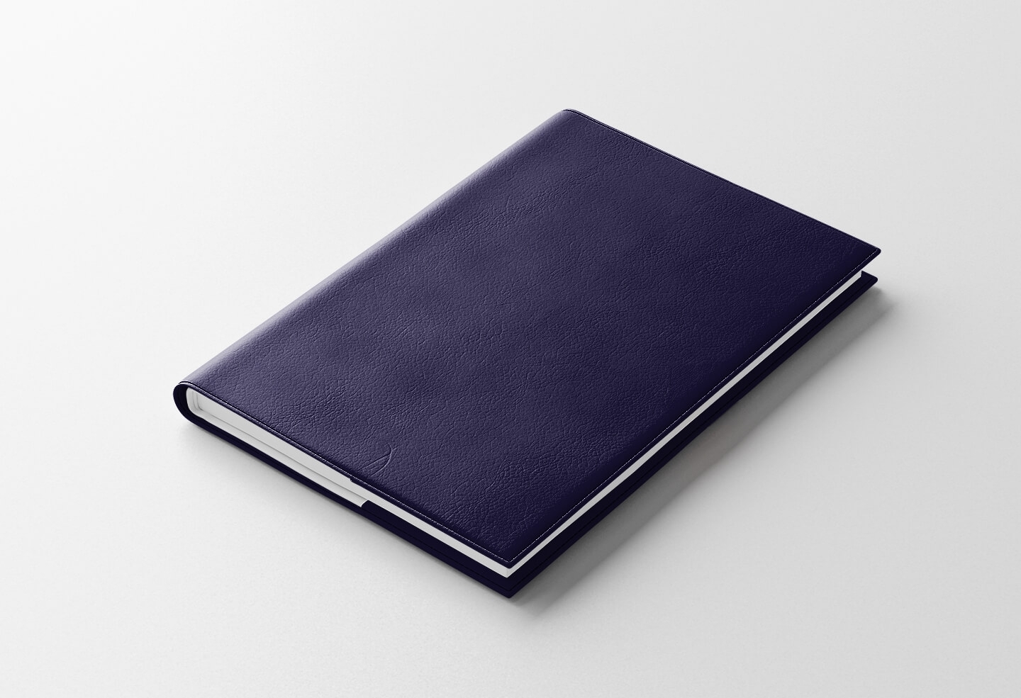 Agenda IDEL journalier violet encre 2027 — finition WIRO métallique blanche