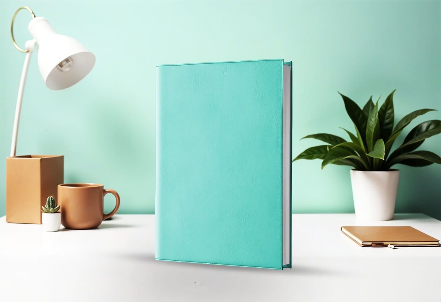 Agenda journalier infirmière libérale vert d'eau 2027 — présentation couverture