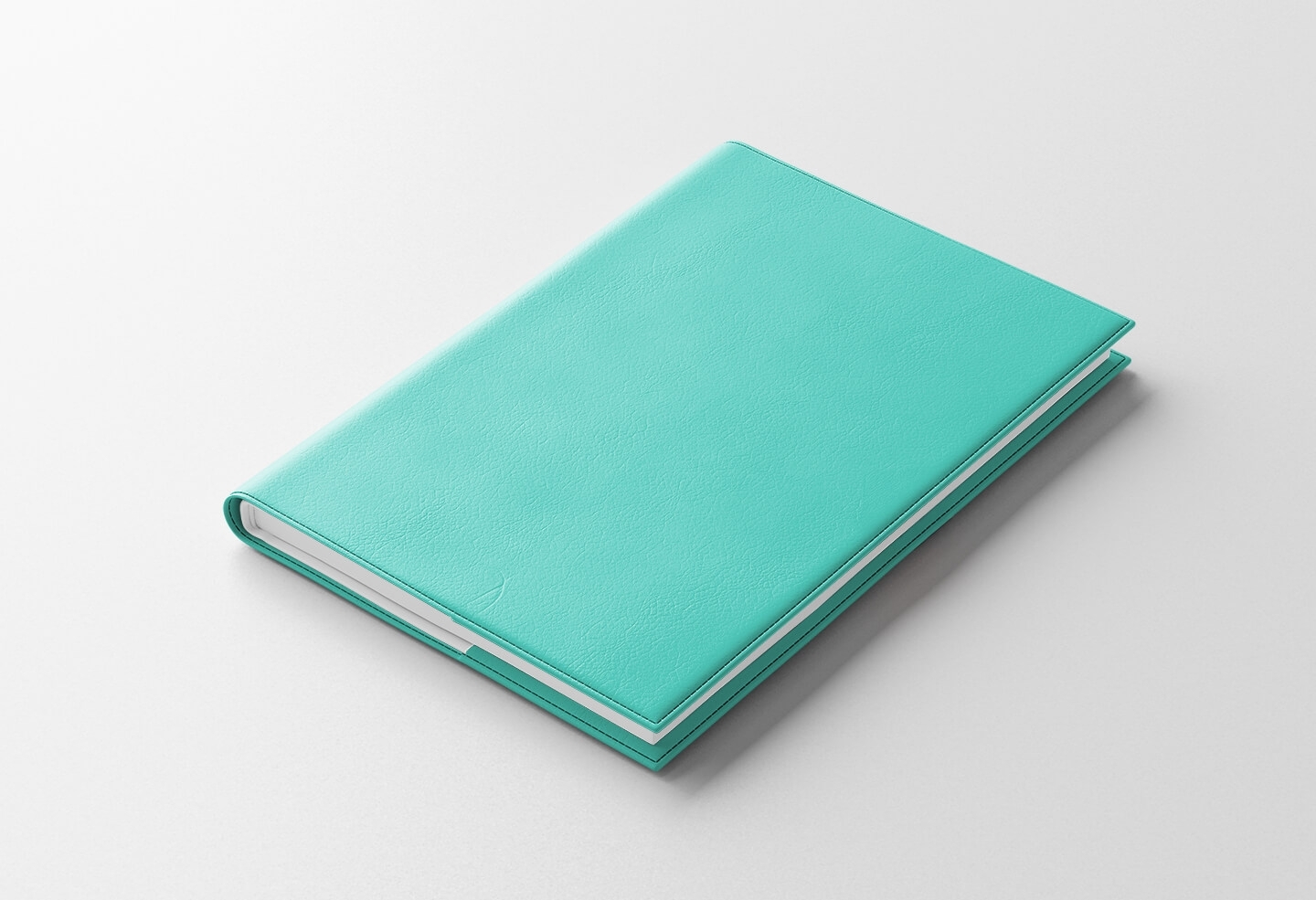 Agenda IDEL journalier vert d'eau 2027 — finition WIRO métallique blanche