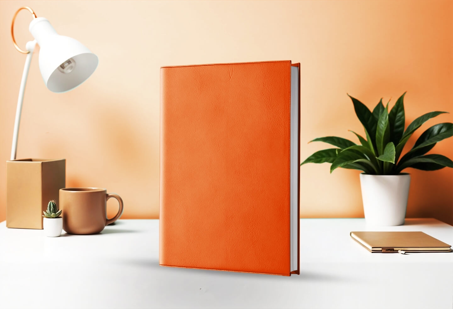 Agenda journalier infirmière libérale orange 2027 — présentation couverture