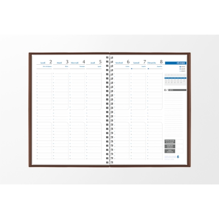 Agenda infirmière semainier chocolat