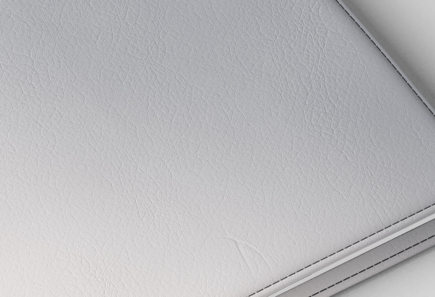 Détail texture simili cuir couverture agenda infirmière argent 2027