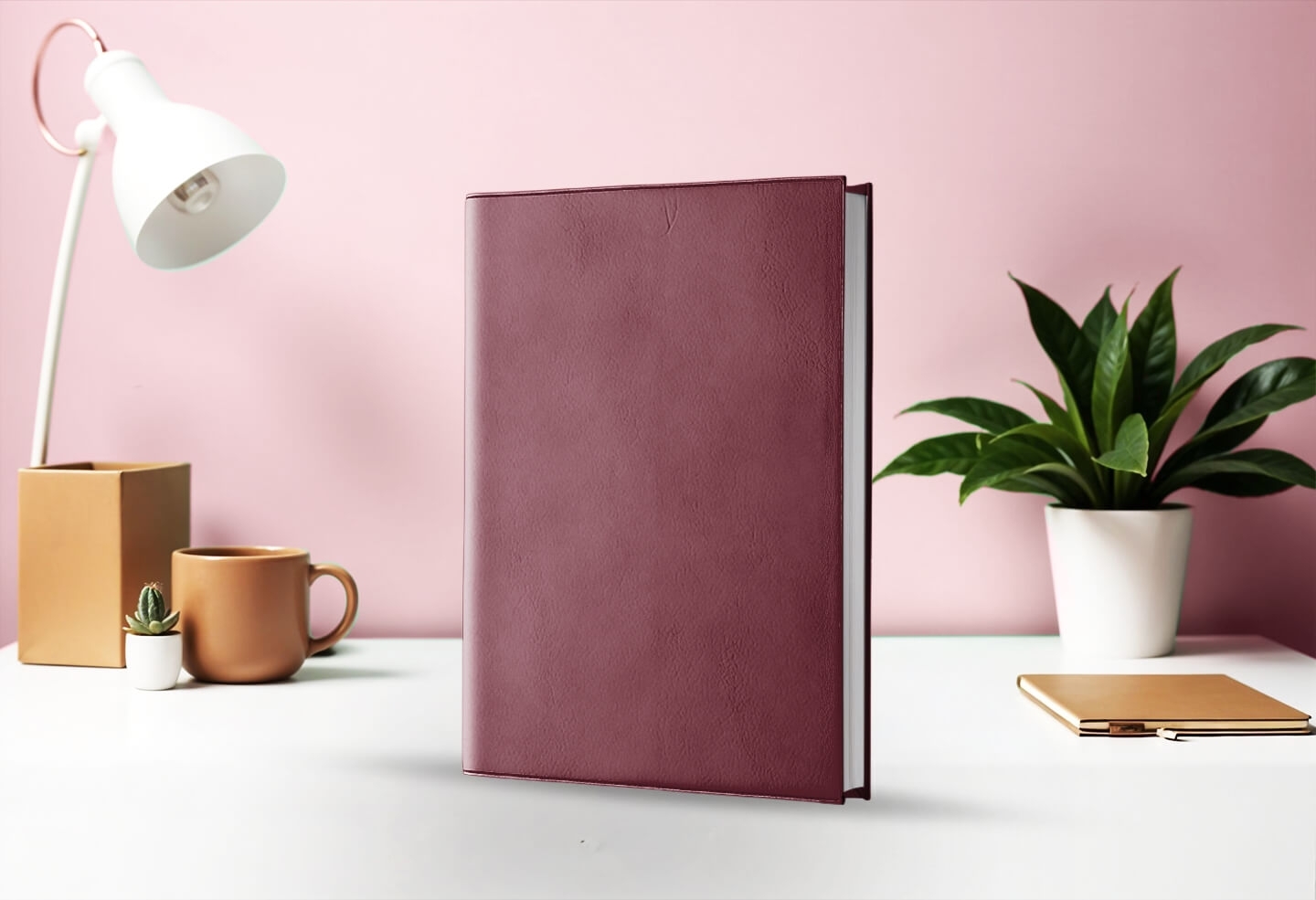 Agenda journalier infirmière libérale rouge bordeaux 2027 — présentation couverture