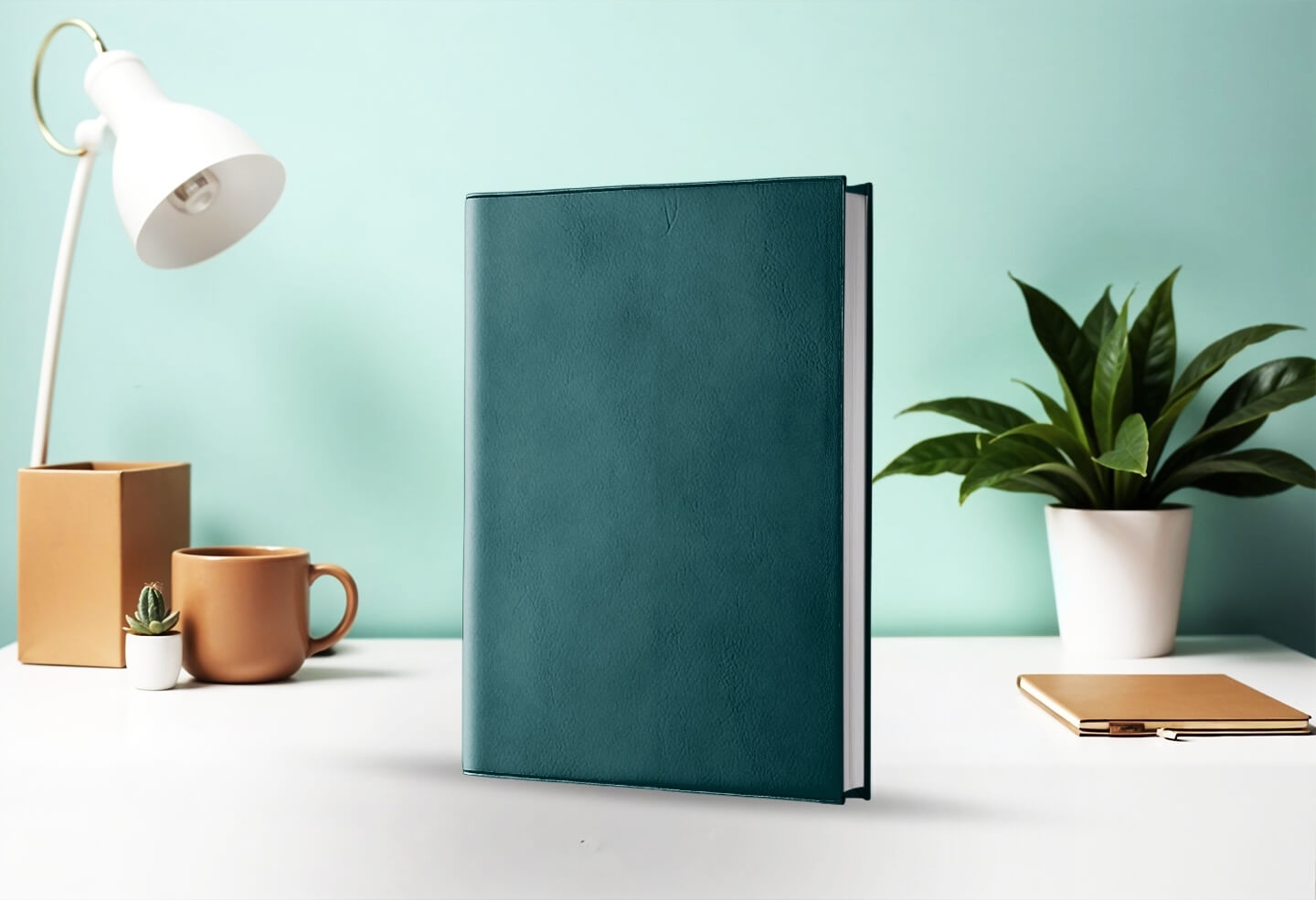 Agenda journalier infirmière libérale vert pétrole 2027 — présentation couverture