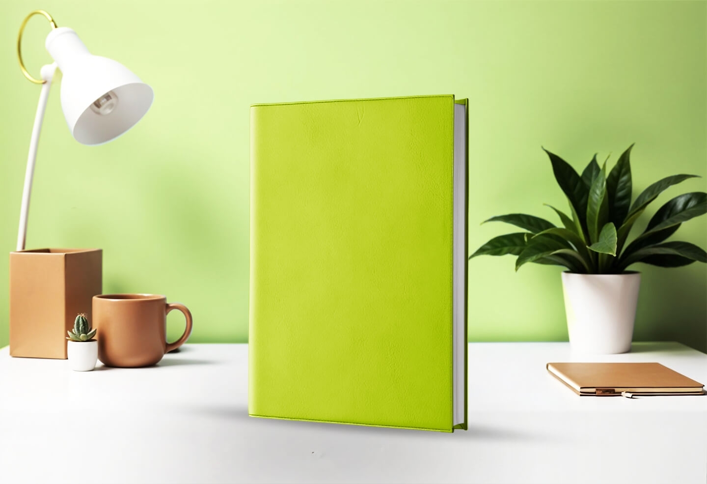 Agenda journalier infirmière libérale vert pomme 2027 — présentation couverture