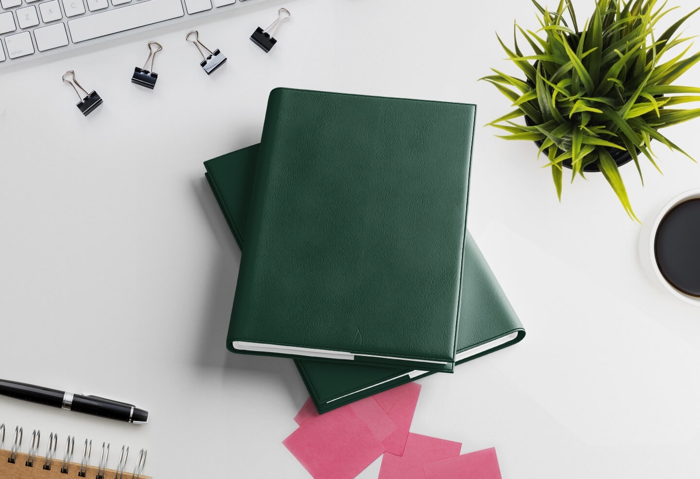 4 volumes trimestriels agenda journalier infirmière libérale 2027 vert sapin