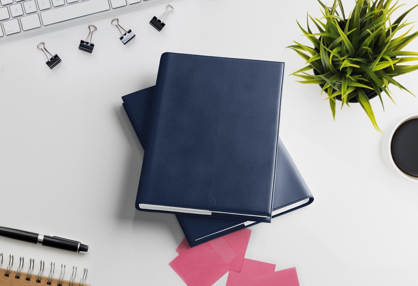 4 volumes trimestriels agenda journalier infirmière libérale 2027 bleu encre