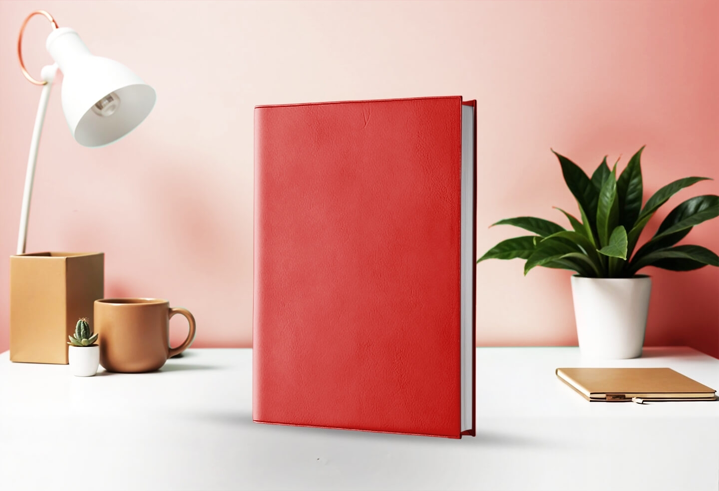 Agenda journalier infirmière libérale rouge cardinal 2027 — présentation couverture