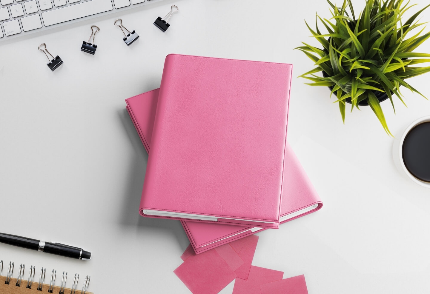 Agenda infirmière journalier rose flamingo