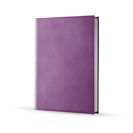 Agenda infirmière journalier violet 2027 — vue de face couverture simili cuir
