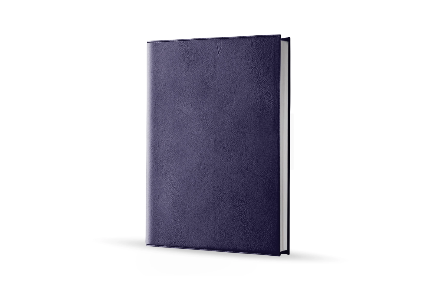 Agenda infirmière journalier violet encre 2027 — vue de face couverture simili cuir