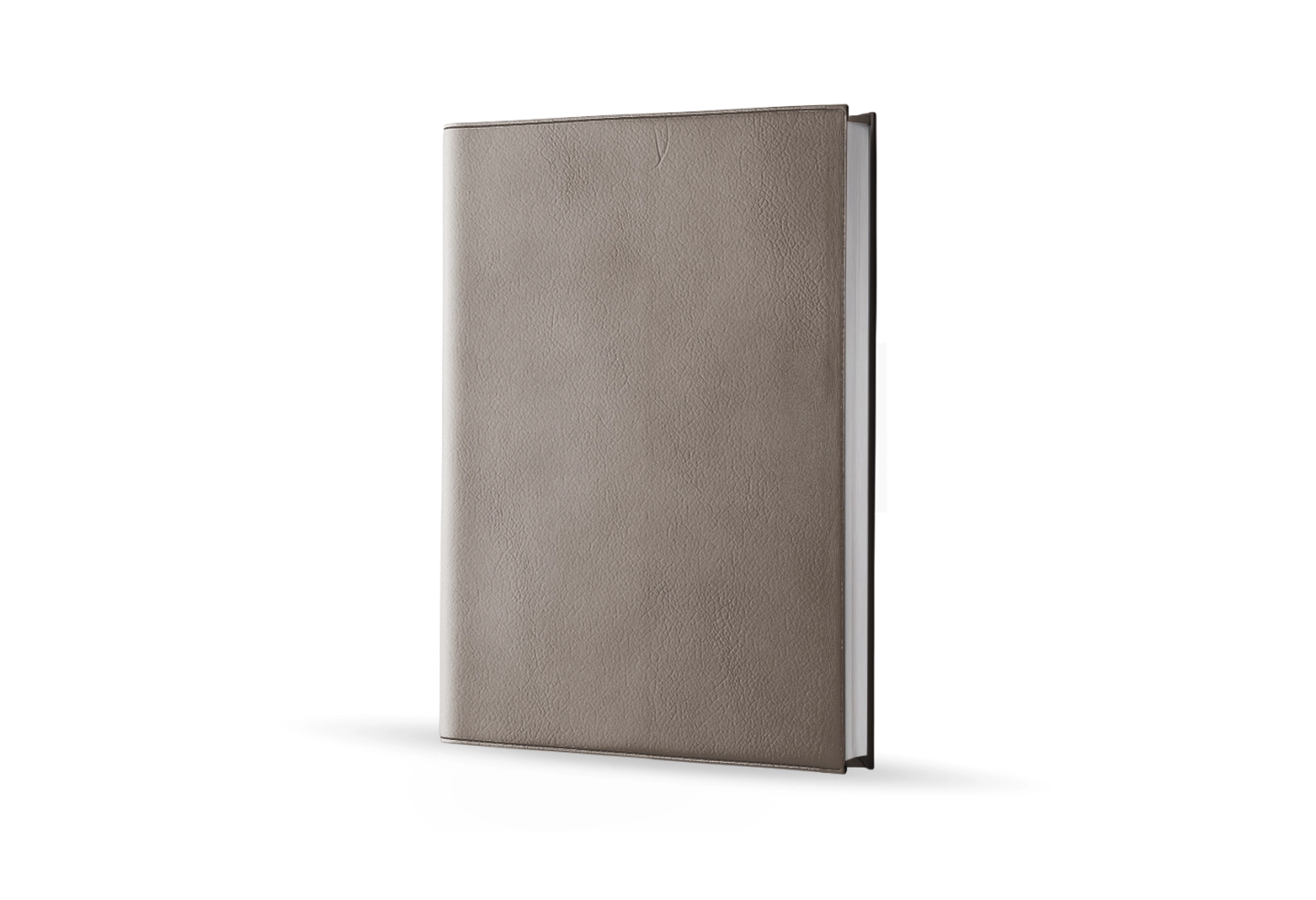 Agenda infirmière journalier marron taupe 2027 — vue de face couverture simili cuir