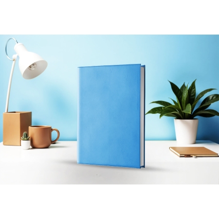 Agenda journalier infirmière libérale bleu azur 2027 — présentation couverture