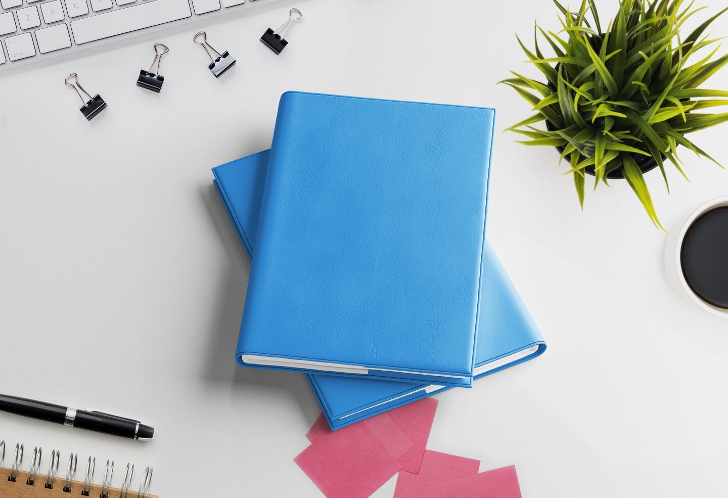 4 volumes trimestriels agenda journalier infirmière libérale 2027 bleu azur