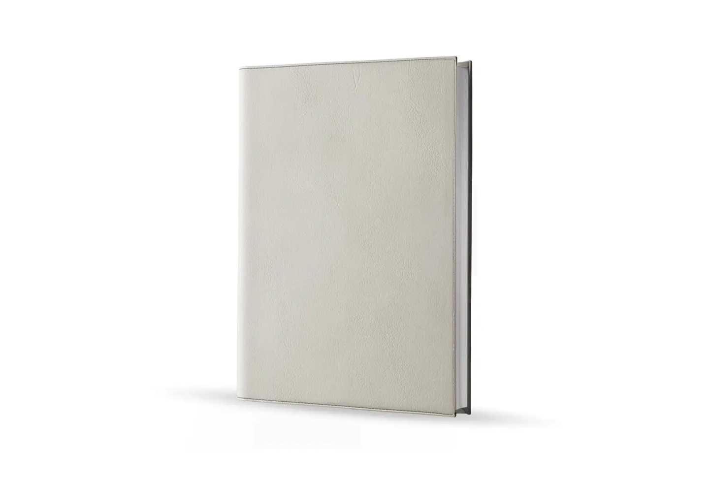 Agenda infirmière journalier gris souris 2027 — vue de face couverture simili cuir