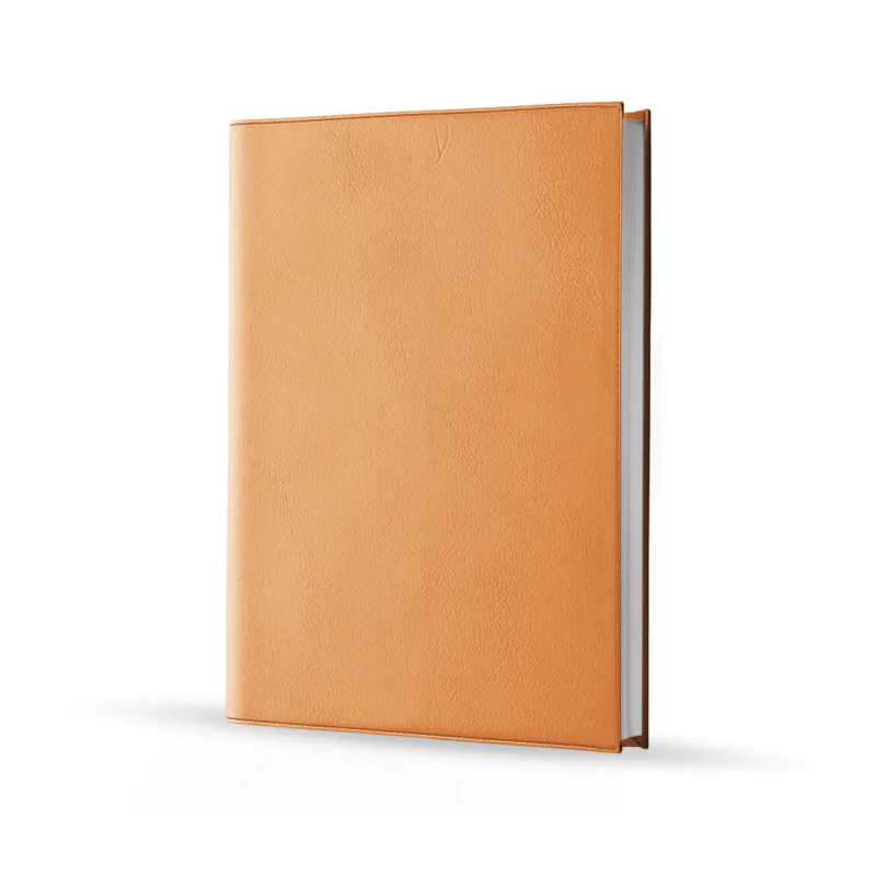 Agenda infirmière journalier pêche 2027 — vue de face couverture simili cuir