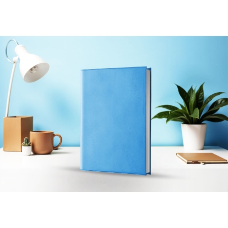 Agenda semainier infirmière libérale bleu azur 2027 — présentation couverture