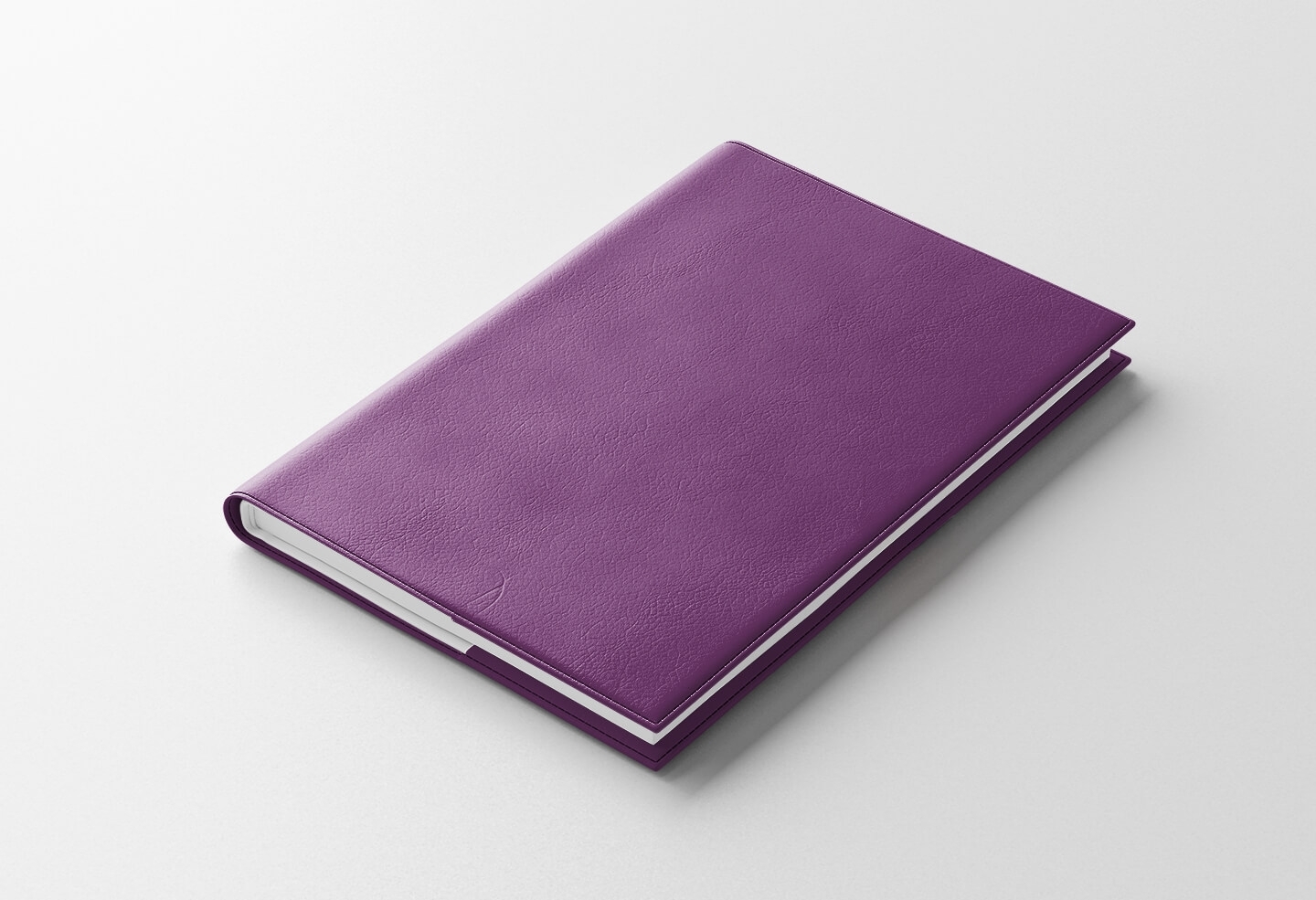 Agenda IDEL semainier violet 2027 — finition WIRO métallique blanche