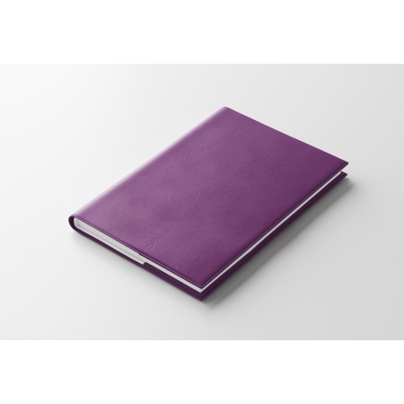 Agenda IDEL semainier violet 2027 — finition WIRO métallique blanche