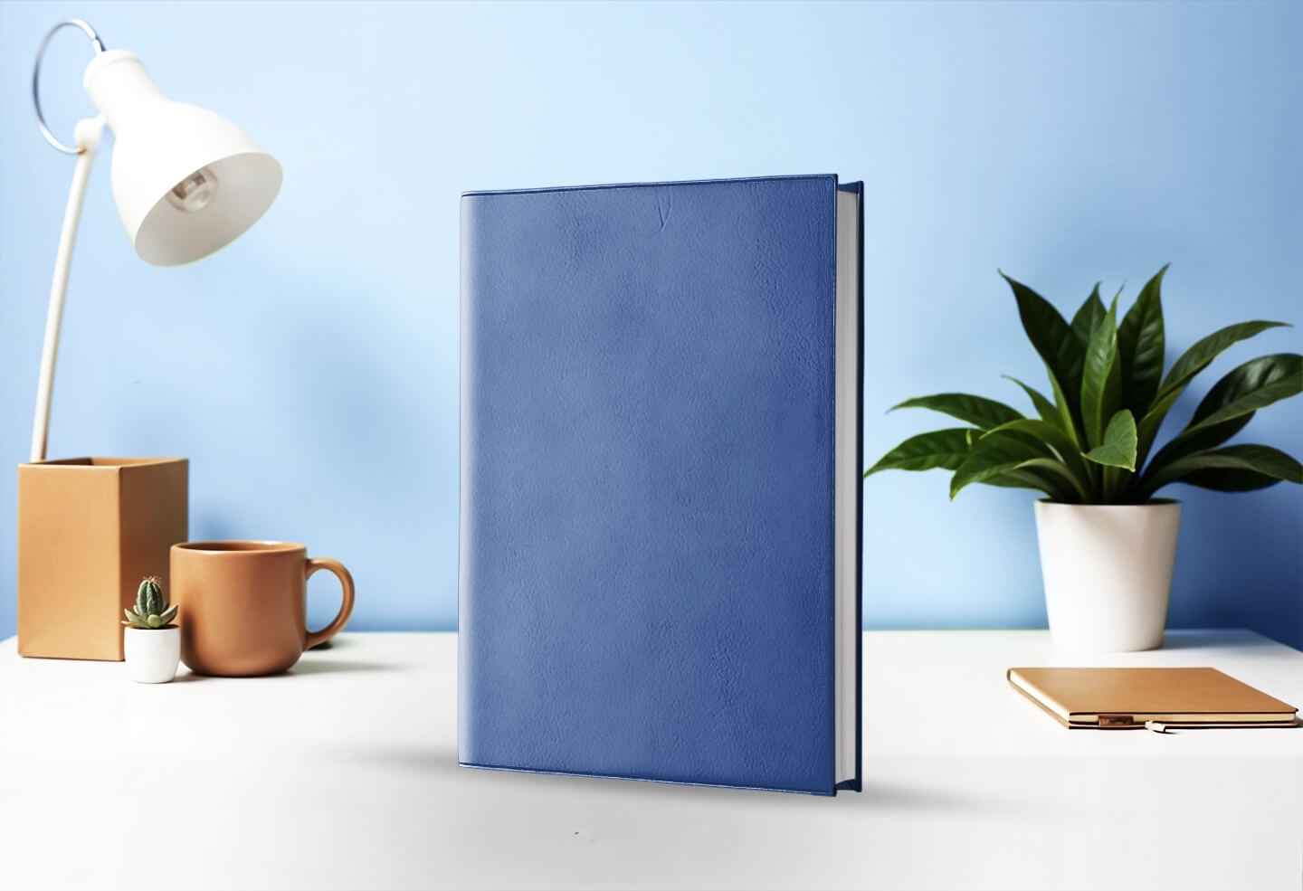 Agenda semainier infirmière libérale bleu ardoise 2027 — présentation couverture