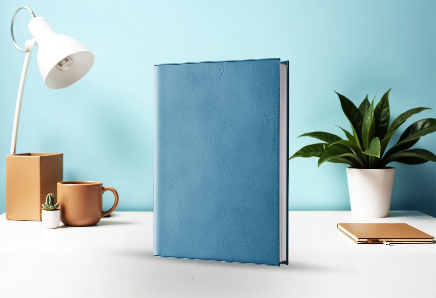 Agenda semainier infirmière libérale bleu lagon 2027 — présentation couverture