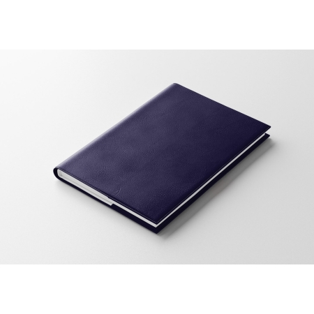 Agenda IDEL semainier violet encre 2027 — finition WIRO métallique blanche