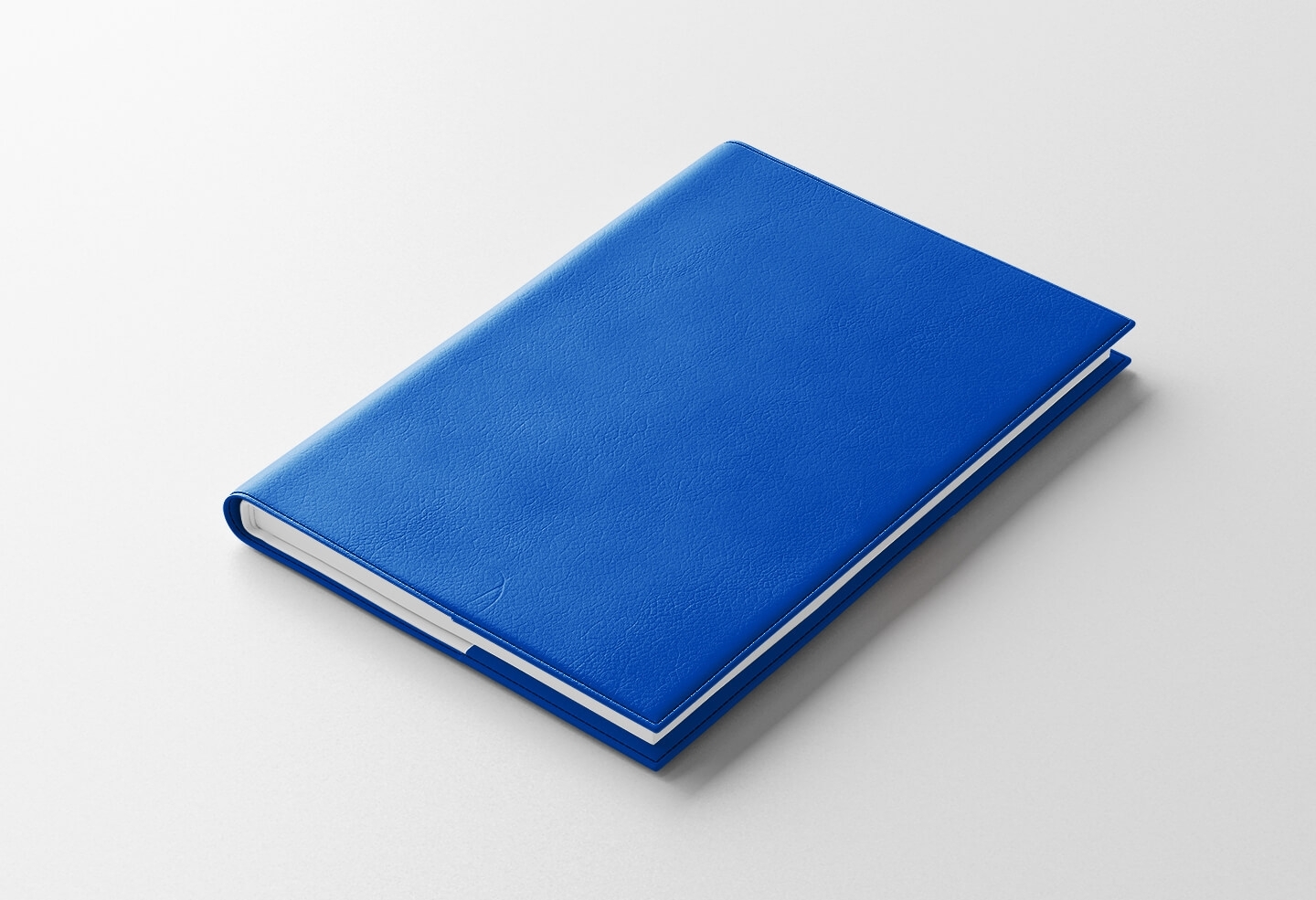 Agenda IDEL semainier bleu roi 2027 — finition WIRO métallique blanche