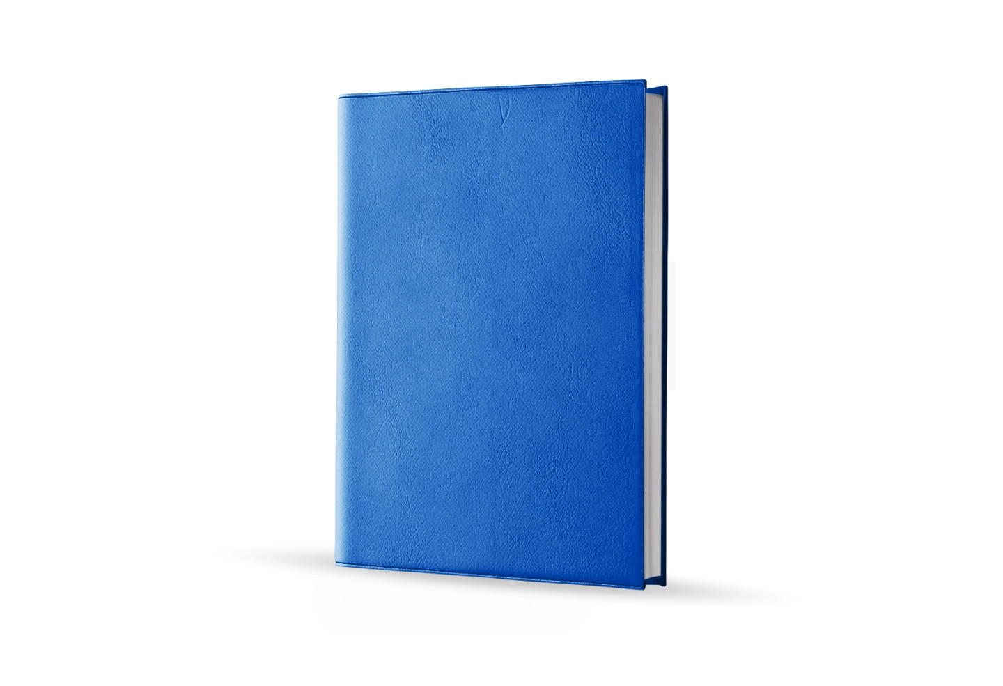 Agenda infirmière semainier bleu roi 2027 — vue de face couverture simili cuir