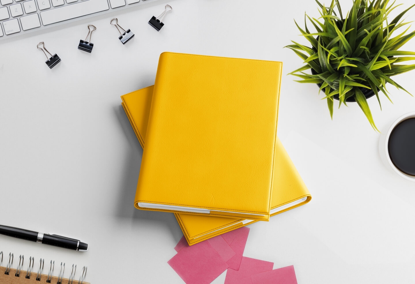 Agenda semainier IDEL jaune safran 2027 — 1 volume annuel