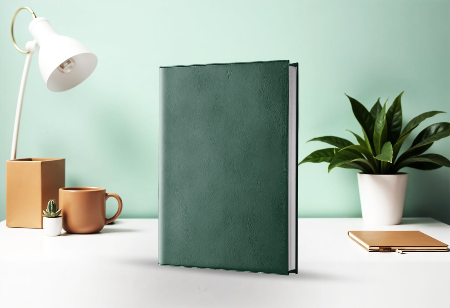 Agenda semainier infirmière libérale vert sapin 2027 — présentation couverture