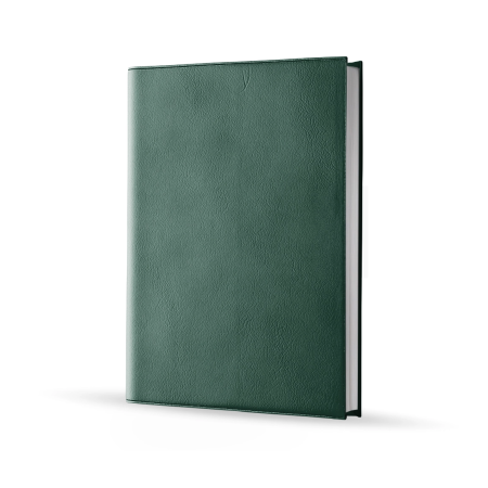 Agenda infirmière semainier vert sapin 2027 — vue de face couverture simili cuir