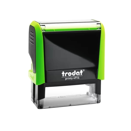 Tampon encreur de bureau Original Printy – vue de face, design moderne, format 62x25 mm pour infirmière libérale – coloris vert