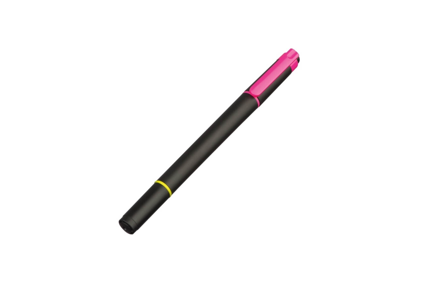 Surligneur bicolore infirmière rose et jaune fluo - marqueur 2 couleurs stylo IDEL