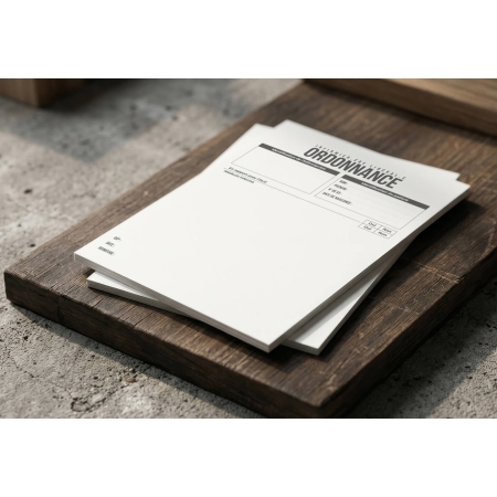 Feuillet d'ordonnance infirmier avec cases identification prescripteur et patient